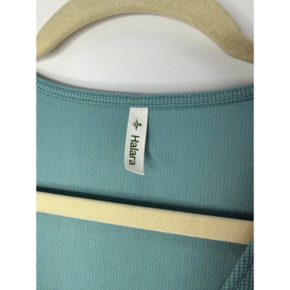 NWT Halara Canton V-Neck Short Sleeve Wide Leg Waffle Knit Jumpsuit Size L. - Picture 7 of 12